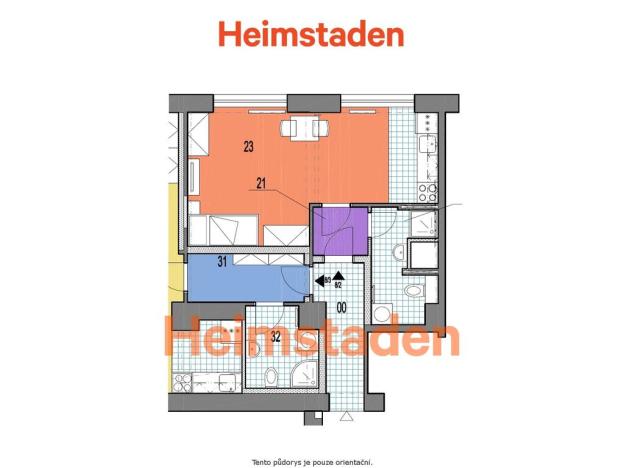 Pronájem bytu 1+kk, Karviná - Nové Město, Brožíkova, 28 m2