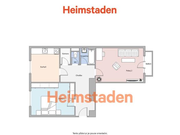 Pronájem bytu 2+1, Havířov - Město, Radniční, 54 m2