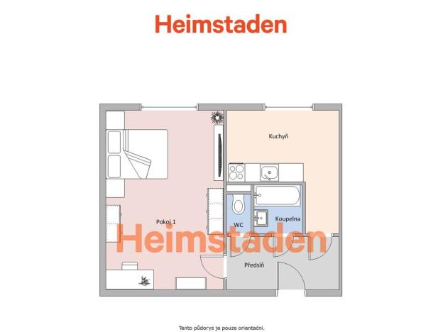 Pronájem bytu 1+1, Havířov - Město, Moskevská, 36 m2