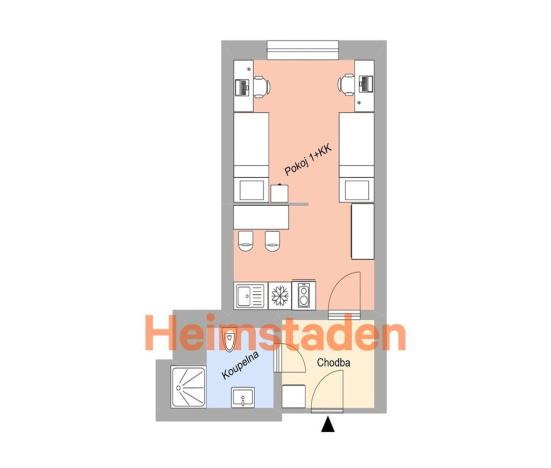 Pronájem bytu 1+kk, Plzeň - Jižní Předměstí, Magisterská, 28 m2
