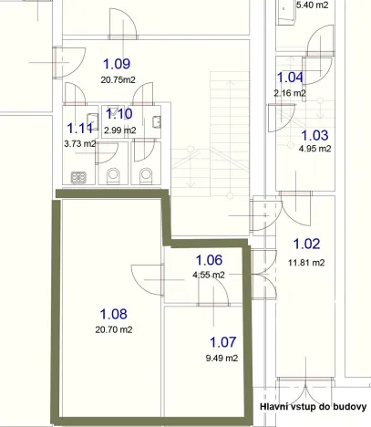Pronájem skladu, Brno, Kolaříkova, 35 m2