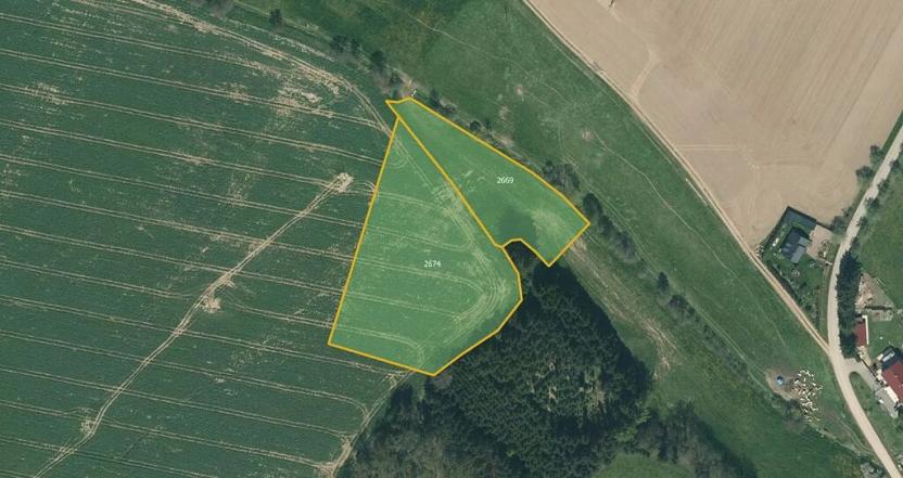 Prodej pole, Jistebnice, 5420 m2