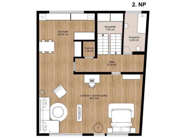 Pronájem bytu 5+kk, Zlonín, Za Humny, 154 m2