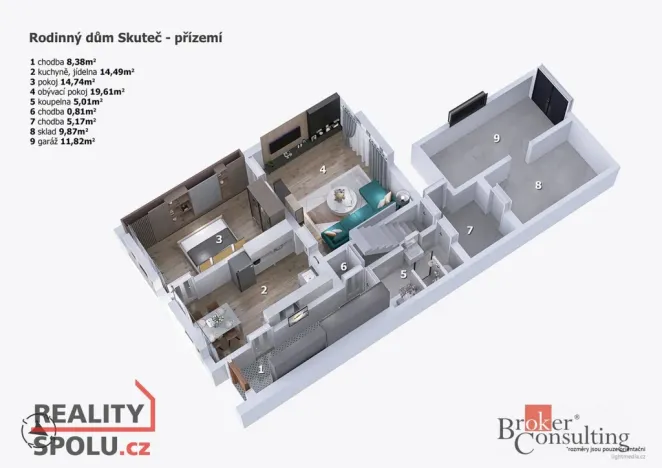 Prodej rodinného domu, Skuteč, Vilibalda Svobody, 75 m2