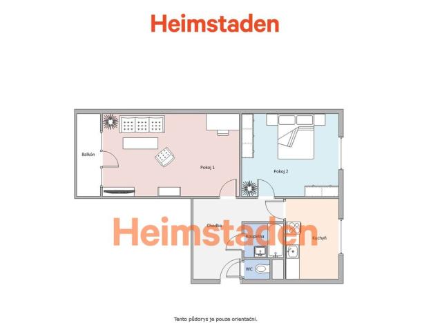 Pronájem bytu 2+1, Havířov - Město, 17. listopadu, 52 m2
