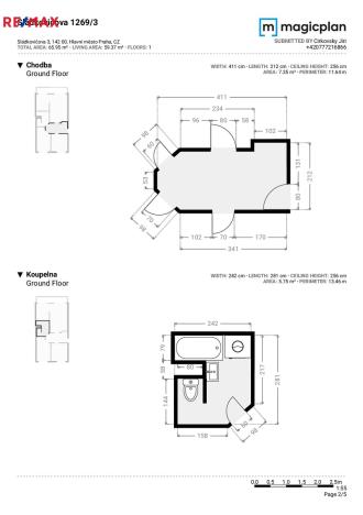Prodej bytu 3+kk, Praha - Krč, Sládkovičova, 67 m2