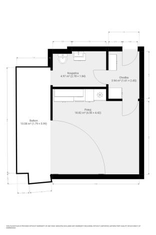 Pronájem bytu 1+kk, Brno, Auerswaldova, 29 m2