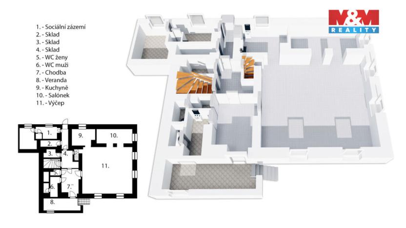 Prodej restaurace, Studnice, 130 m2