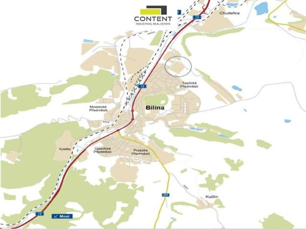 Pronájem výrobních prostor, Bílina - Teplické Předměstí, Teplická, 3000 m2