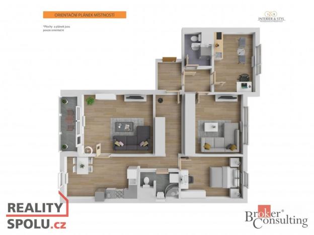 Prodej bytu 4+1, Česká Lípa, Hradecká, 98 m2