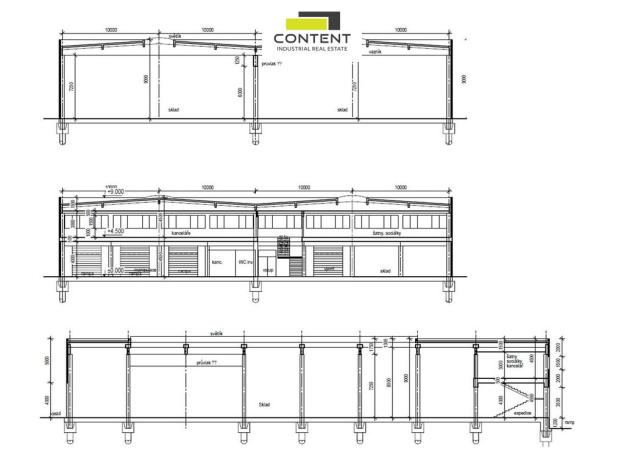 Pronájem výrobních prostor, Zápy, 10000 m2