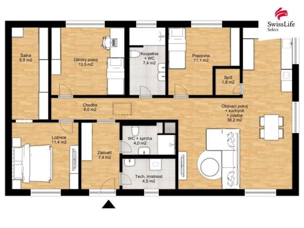 Prodej rodinného domu, Kvíčovice, 132 m2