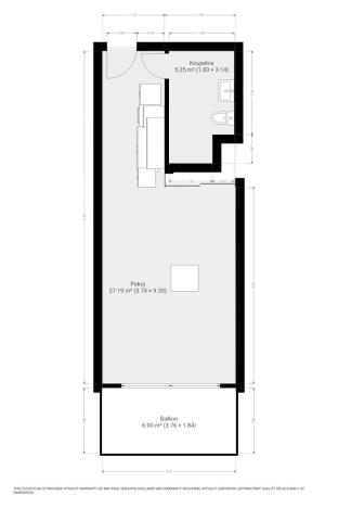 Pronájem bytu 1+kk, Brno, Dornych, 38 m2