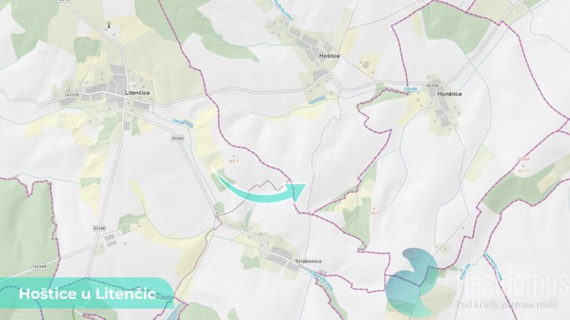 Prodej podílu 1/2 pole, Hoštice, 729 m2