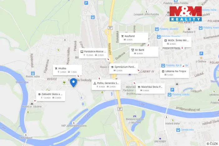 Prodej rodinného domu, Pardubice - Rosice, Marie Pujmanové, 56 m2