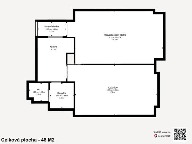 Prodej bytu 2+1, Praha - Vysočany, Novovysočanská, 50 m2