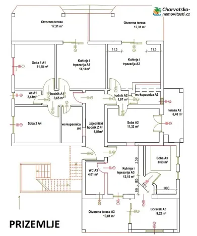 Prodej bytu 2+kk, Pag, Chorvatsko, 40 m2
