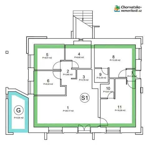 Prodej bytu 5+1, Novalja, Chorvatsko, 109 m2