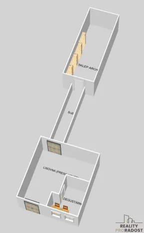 Prodej vinného sklepa, Hrušky, 35 m2