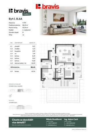 Prodej bytu 4+kk, Vyškov - Vyškov-Předměstí, 88 m2