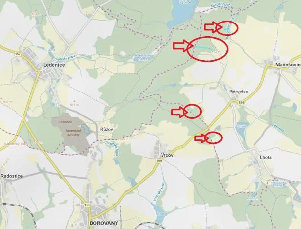 Prodej lesa, Mladošovice, 12064 m2