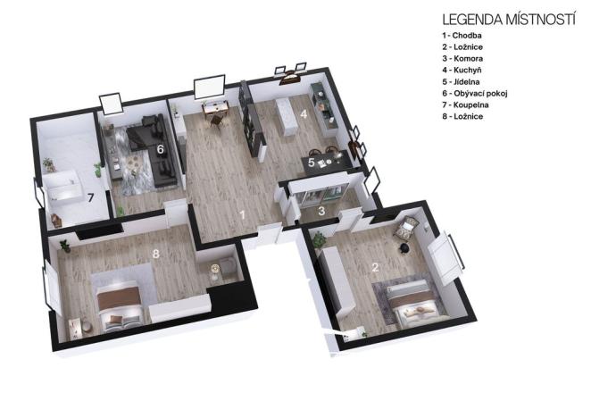 Pronájem bytu 3+kk, Ostrava, Stará cesta, 123 m2