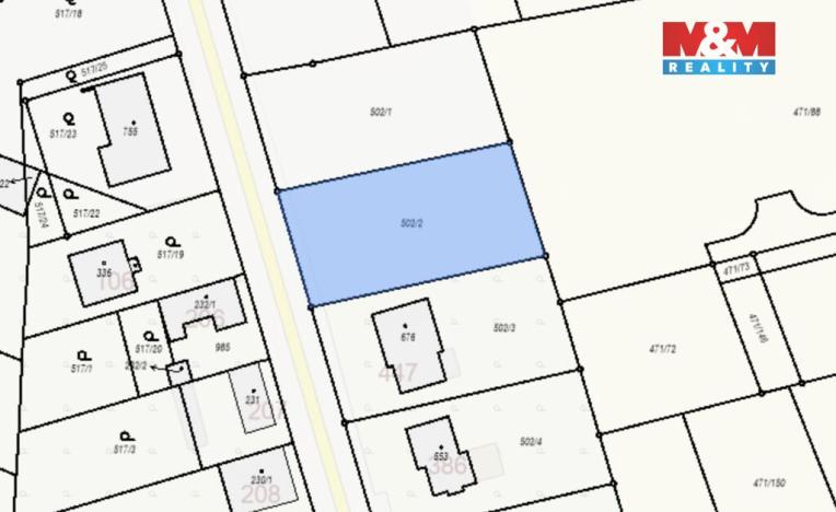 Prodej pozemku pro bydlení, Kly, 1068 m2