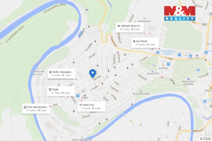 Prodej bytu 2+1, Zruč nad Sázavou, Na Výsluní, 45 m2