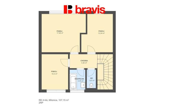 Prodej rodinného domu, Milonice, 107 m2