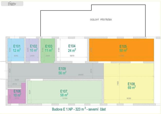 Pronájem skladu, Židlochovice, Nádražní, 233 m2
