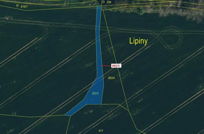 Dražba pozemku, Olešná, 386 m2