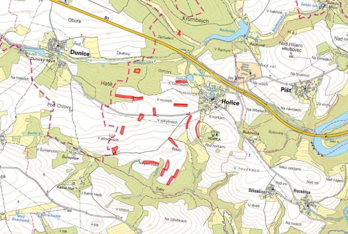 Prodej pole, Hořice, 58969 m2