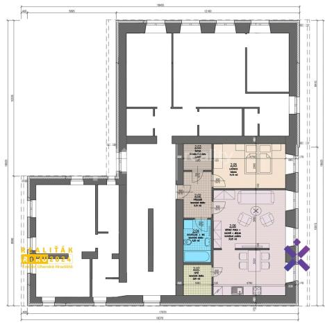 Pronájem bytu 2+kk, Strání - Květná, U sklárny, 66 m2
