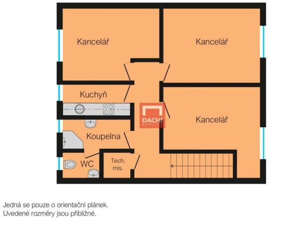 Pronájem kanceláře, Olomouc, Hamerská, 67 m2
