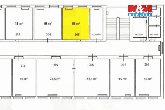 Pronájem kanceláře, Plzeň - Lobzy, Republikánská, 15 m2