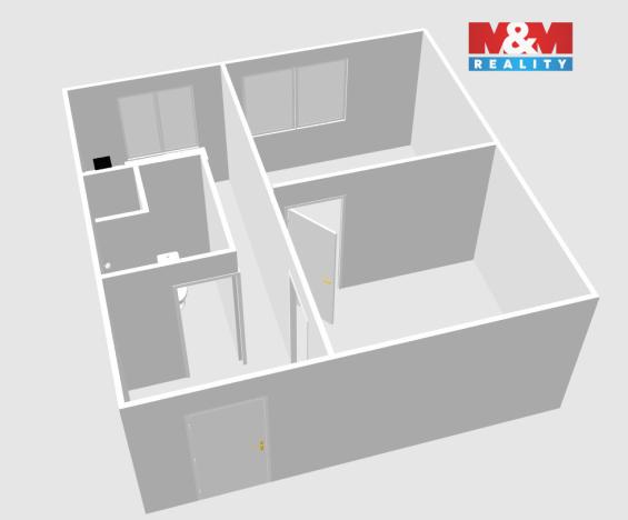 Pronájem bytu 2+1, Česká Lípa, Jáchymovská, 35 m2