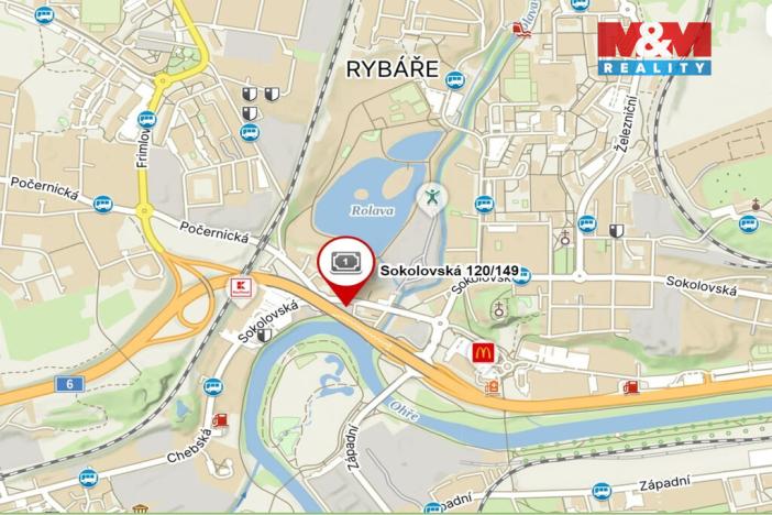 Pronájem kanceláře, Karlovy Vary - Rybáře, Sokolovská, 22 m2