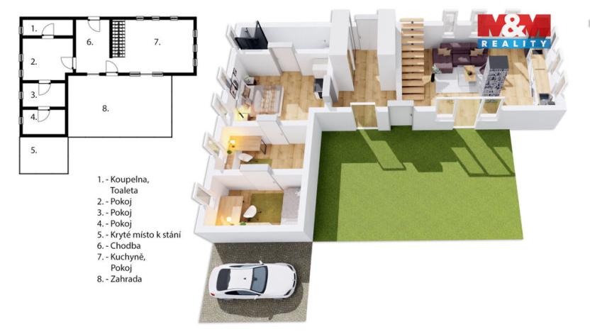 Prodej chalupy, Polička - Lezník, 260 m2