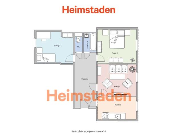Pronájem bytu 3+1, Ostrava - Poruba, Hlavní třída, 75 m2