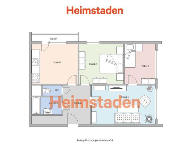 Pronájem bytu 3+1, Frýdek-Místek - Místek, Československé armády, 66 m2
