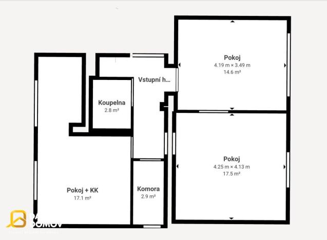 Prodej bytu 3+kk, Brodek u Konice, 60 m2
