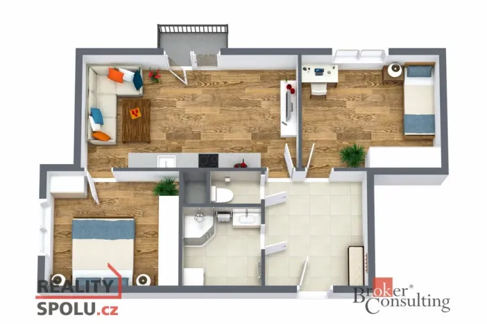 Prodej bytu 3+kk, Lázně Kynžvart, Královské svahy, 65 m2