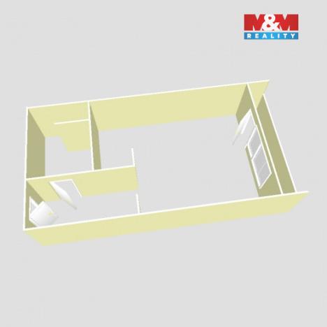 Pronájem bytu 1+kk, Ostrava - Moravská Ostrava, Lechowiczova, 29 m2