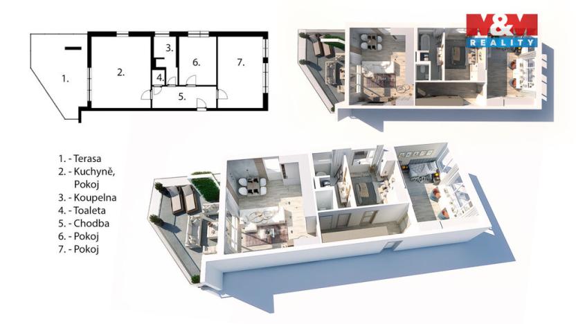 Prodej bytu 3+kk, Mladá Boleslav - Mladá Boleslav II, Husova, 66 m2