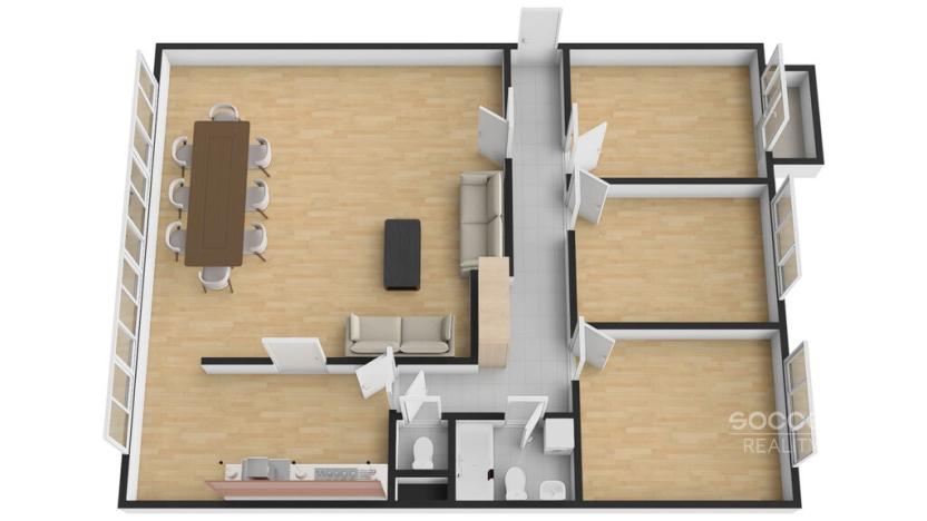 Pronájem bytu 4+kk, Praha - Smíchov, Ostrovského, 107 m2