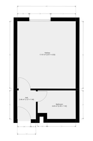 Pronájem bytu 1+kk, Praha - Třeboradice, U Slaviborského dvora, 26 m2