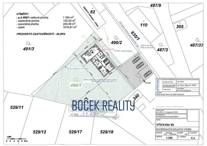 Prodej pozemku pro bydlení, Kotopeky, 1354 m2