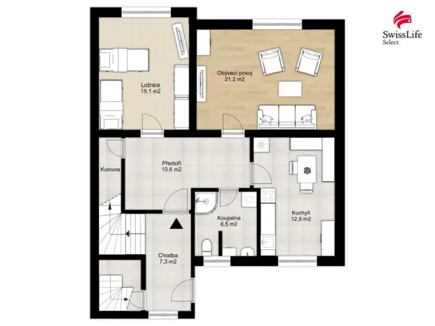 Prodej bytu 2+1, Plánice, 80 m2