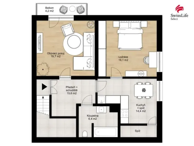 Prodej bytu 2+1, Plánice, 80 m2