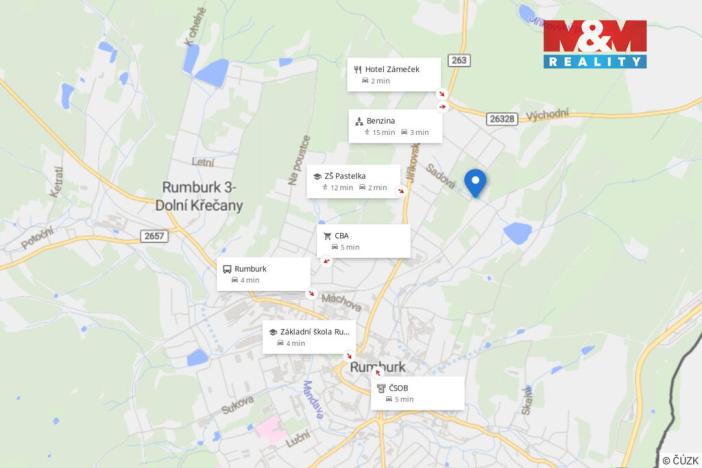 Prodej pozemku pro bydlení, Rumburk - Rumburk 1, 1350 m2